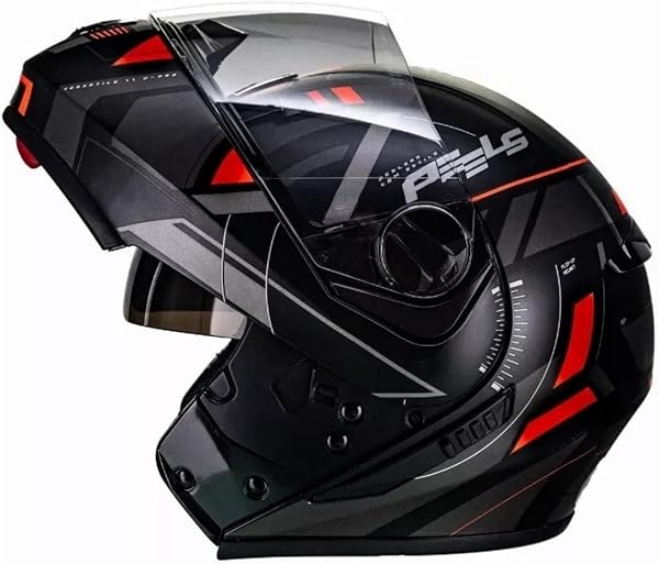 Capacete Moto Peels Urb2 Dynamic Vermelho Brilhante Articulado