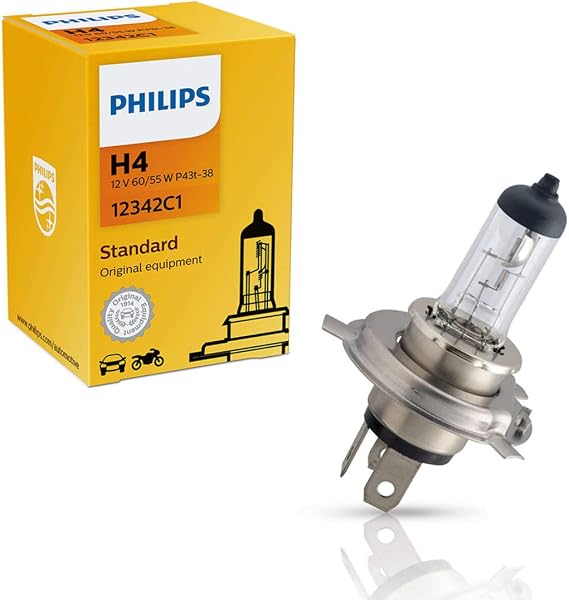 Lâmpada Farol H4 12V 60/55W Philips 12342C1