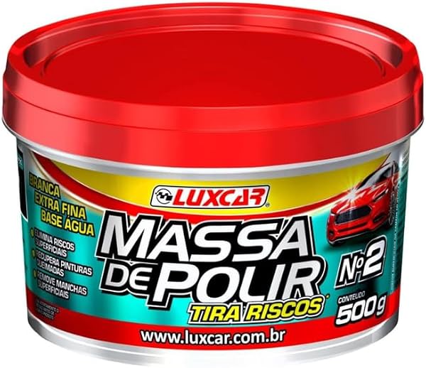 Massa de Polir Tira Riscos Luxcar 500 G