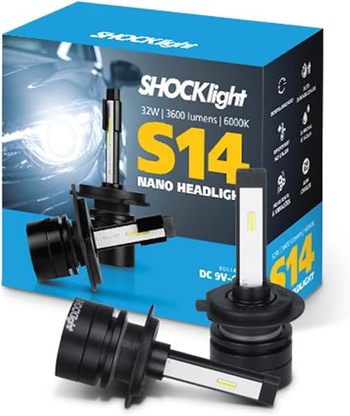 Par de Lâmpada Led do Farol H7 Nano S14 Shocklight