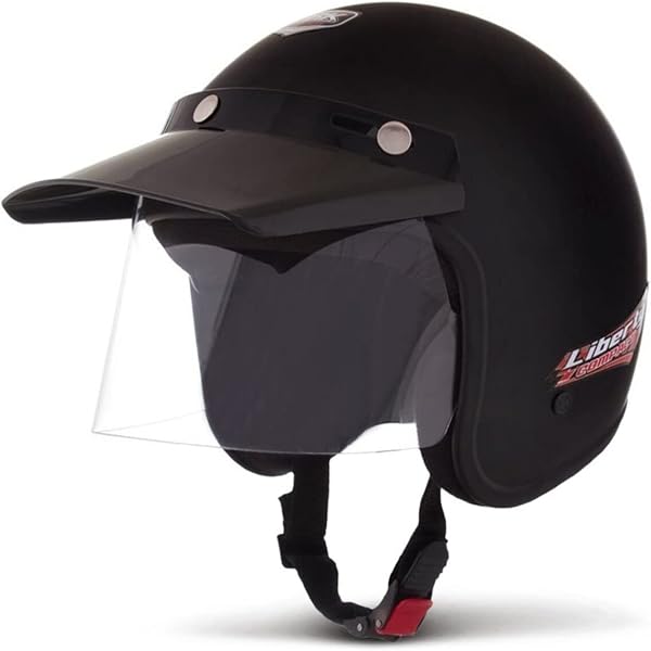 Pro Tork Capacete Liberty Compact, Preto Fosco, Tam. 58
