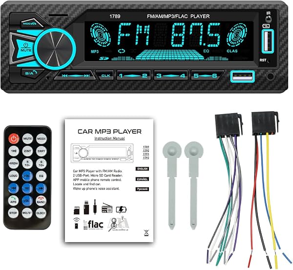 Som Automotivo ALTOMEX Bluetooth MP3 USB FM Micro SD Painel LED 7 Cores